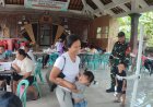 Babinsa Koramil Dawan Dampingi Posyandu Balita di Desa Dawan Kaler