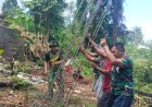 Pembangunan Jembatan Perintis Kodim Klungkung di Desa Manduang Masuki Tahap Awal
