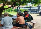 Perkuat Kamtibmas, Babinsa Koramil Nusa Penida Gencar Lakukan Komsos di Desa Ped