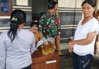 Babinsa Koramil Klungkung Dampingi Penyaluran Bantuan Pangan
