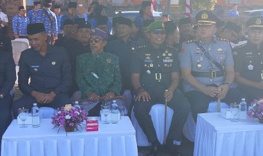 Letkol Kav Sidik Pramono Hadiri Upacara Peringatan Harkitnas ke-118 di Alun-Alun Dewa Agung Jambe